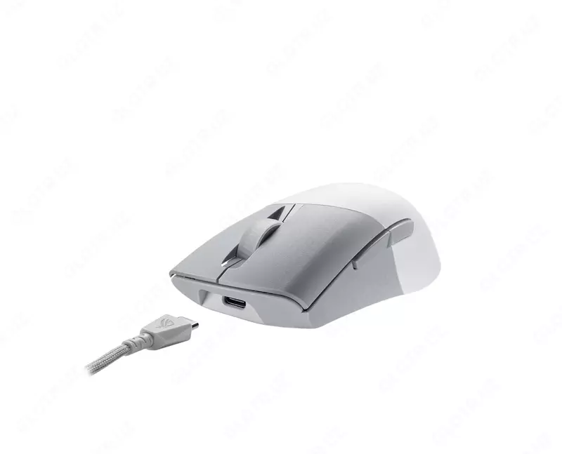 ASUS ROG Strix Keris Simsiz AimPoint O'yin Sichqonchasi (Simsiz), USB, 36000dpi (Mahsulot raqami 08420) Oq rang
