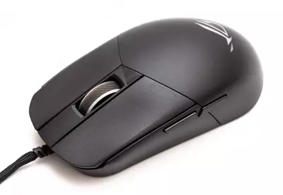 ASUS ROG Strix Impact III Simli O'yin Sichqonchasi, USB, 12000dpi, RGB (Mahsulot raqami 080357) Qora