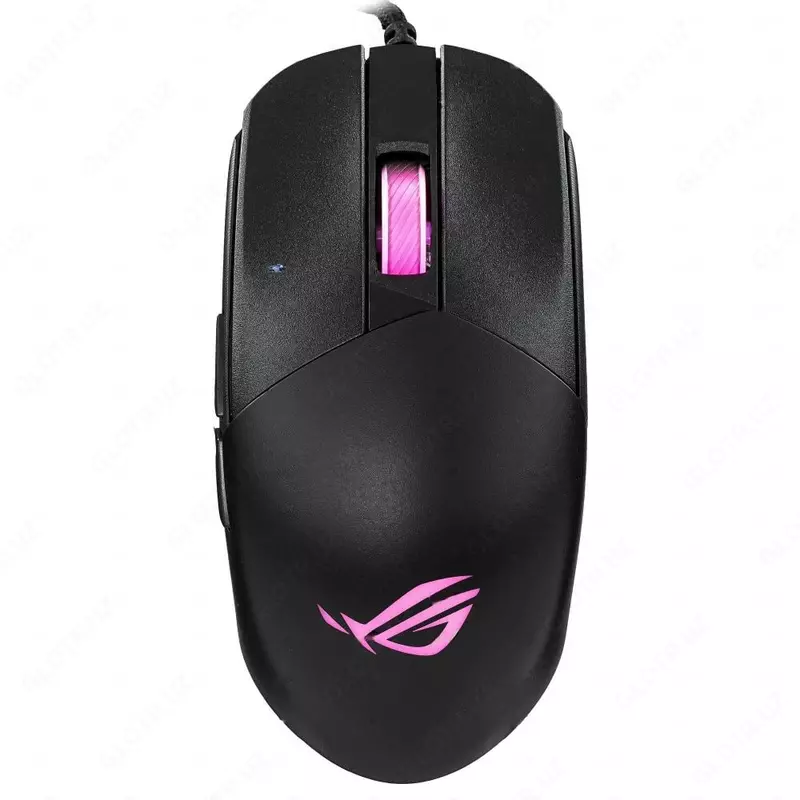 ASUS ROG Strix Impact III Simli O'yin Sichqonchasi, USB, 12000dpi, RGB (Mahsulot raqami 080357) Qora