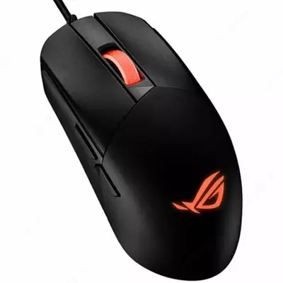 ASUS ROG Strix Impact III Simli O'yin Sichqonchasi, USB, 12000dpi, RGB (Mahsulot raqami 080357) Qora