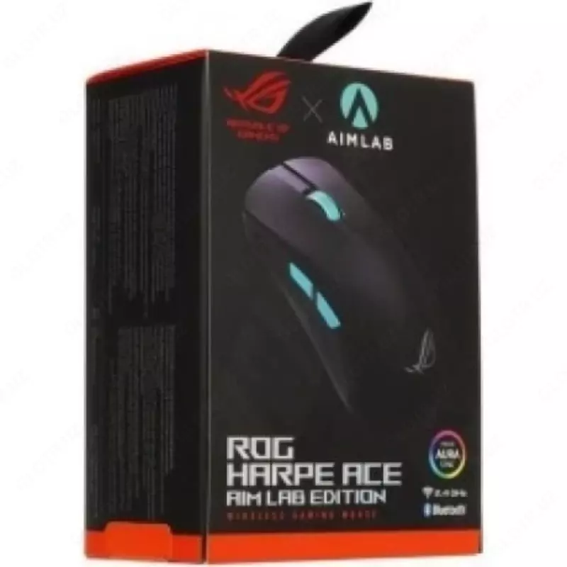 ASUS ROG Strix Harpe Ace Aim Lab Edition simsiz o'yin sichqonchasi, Bluetooth 5.1, 36000dpi (Mahsulot raqami 08261) Qora