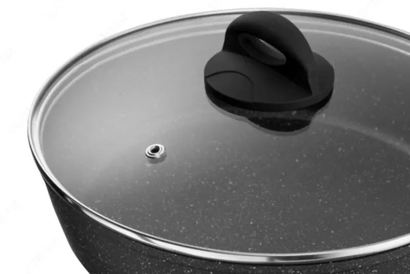 Сковорода глубокая с крышкой Ardesto Gemini Gourmet Viareggio, 26см, алюминий, черный