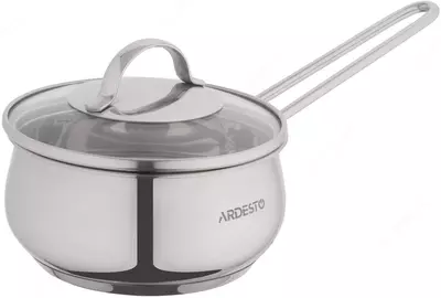 Ковш со стеклянной крышкой Ardesto Gemini Liguria, 1.8л, нержавеющая сталь