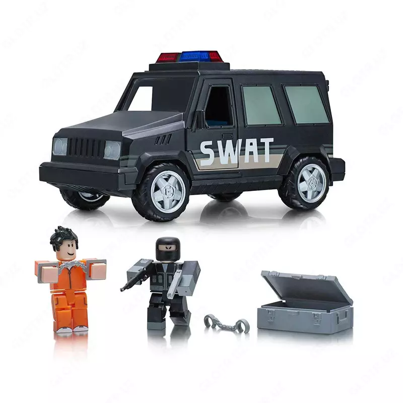 Игровая коллекционная фигурка Jazwares Roblox Feature Vehicle Jailbreak: SWAT Unit W4. набор 2 шт.