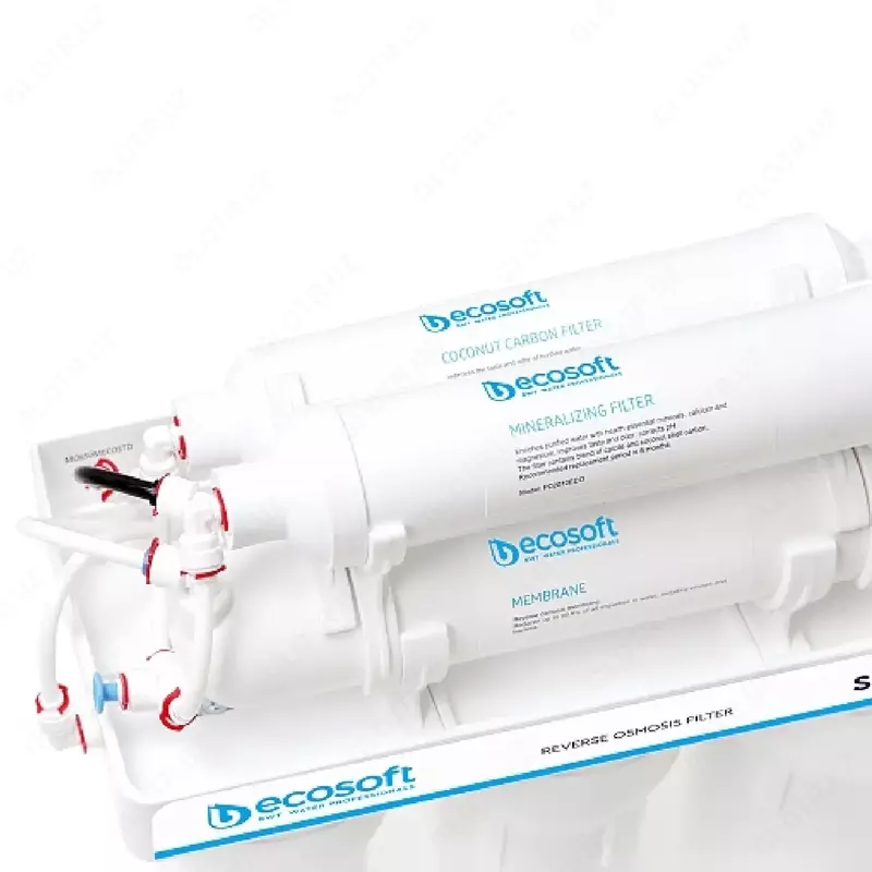 Фильтр обратного осмоса Ecosoft Standard 6-50M с минерализатором (1 уголь.картридж, простой кран),