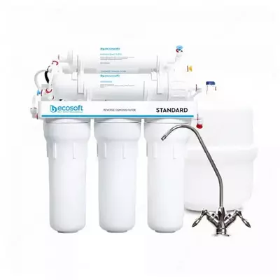 Фильтр обратного осмоса Ecosoft Standard 6-50M с минерализатором (1 уголь.картридж, простой кран),