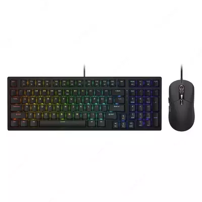 Cougar COMBAT S O'yin Klaviaturasi va Sichqonchasi (Simli), Mexanik, RGB (Mahsulot raqami 22110) Qora