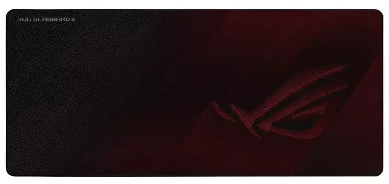 ASUS ROG STRIX Scabbard II ish stoli sichqonchasi uchun taglik, 900 x 400 x 3 mm, 90MP0210-BPUA00 (Mahsulot raqami: 080183) Qora/Qizil