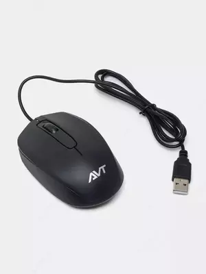 Компьютерная мышь (проводная) "Avtech" AVT-M100, USB, 1000dpi (Арт. - 0843) Black