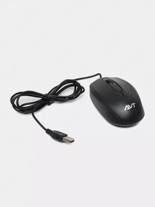 Компьютерная мышь (проводная) "Avtech" AVT-M102, USB, 1000dpi (Арт. - 0844) Black