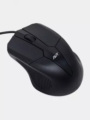 Kompyuter sichqonchasi (simli) "Avtech" AVT-M101, USB, 1000dpi (Art. - 0845) Qora