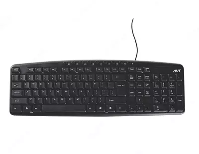 Kompyuter klaviaturasi (simli) "Avtech" KBM-301, USB (0717-modda) Qora