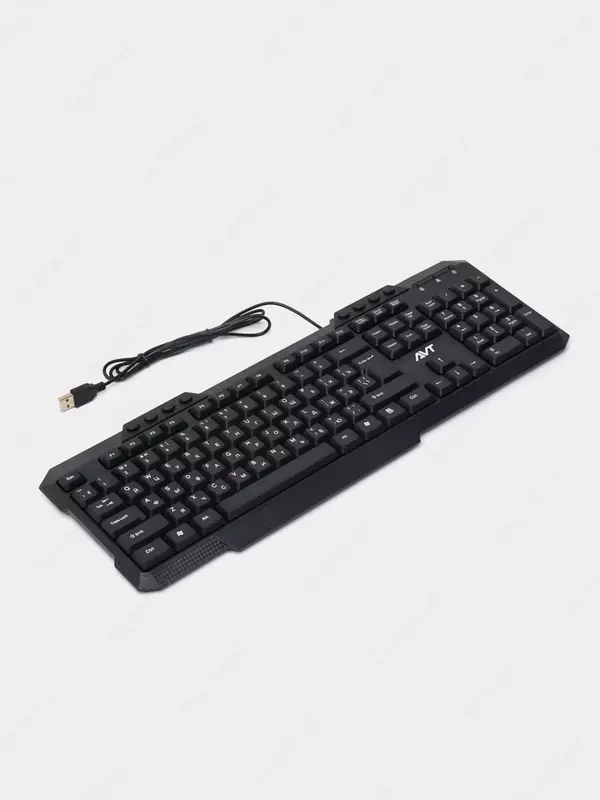 Kompyuter klaviaturasi (simli) "Avtech" KBM-302, USB (0719-modda) Qora