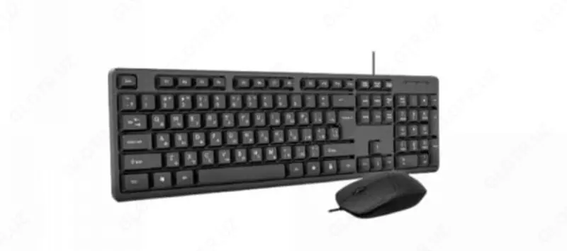 Компьютерная клавиатура и мышь (проводная) "Avtech" AVT CB300, USB (Арт. - 2283) Black