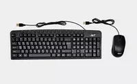 Kompyuter klaviaturasi va sichqonchasi (simli) Avtech AVT Combo KBM300 + M100  USB  1 м (2249-modda) Qora