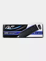  Kompyuter klaviaturasi va sichqonchasi (simli) Avtech AVT Combo KBM300 + M100  USB  1 м (2249-modda) Qora - 
