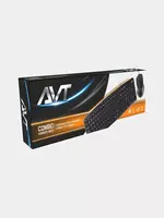  Компьютерная клавиатура и мышь (проводная) Avtech AVT Combo KBM301 + M101  USB (Арт. - 2250) Black Только в розницу