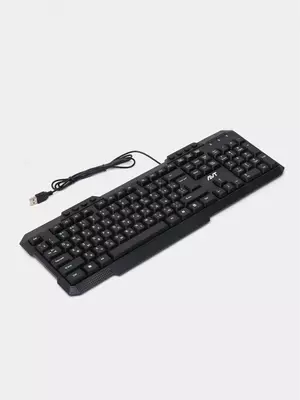 Компьютерная клавиатура и мышь (проводная) "Avtech" AVT Combo KBM302 + M102, USB (Арт. - 2281) Black