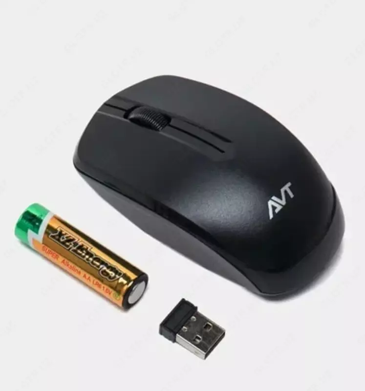 Kompyuter sichqonchasi (simsiz) "Avtech" AVTMW209, USB, 1000dpi (Art. - 08021) Qora