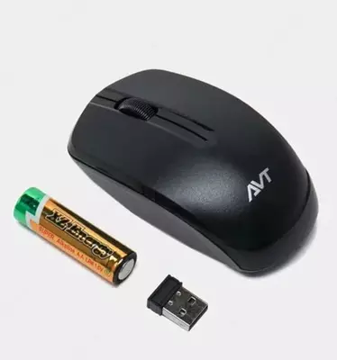 Kompyuter sichqonchasi (simsiz) "Avtech" AVTMW209, USB, 1000dpi (Art. - 08021) Qora