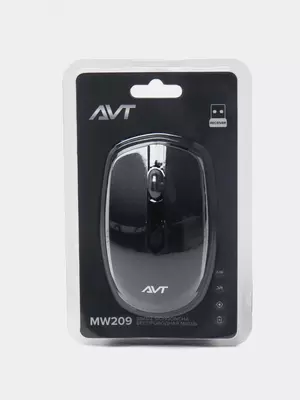Kompyuter sichqonchasi (simsiz) "Avtech" AVTMW209, USB, 1000dpi (Art. - 08021) Qora