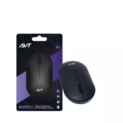 Компьютерная мышь (беспроводная) "Avtech" AVTMW226, USB, 1600dpi (Арт. - 08089) Black