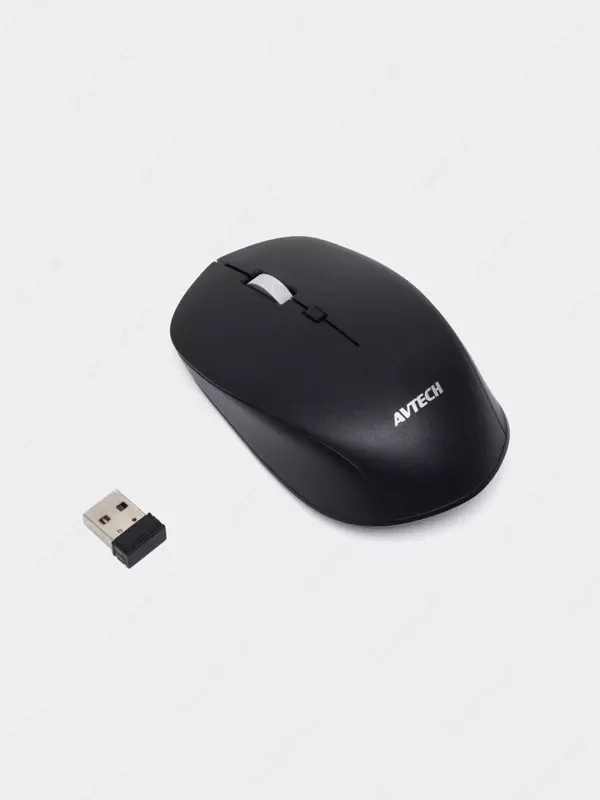 Компьютерная мышь (беспроводная) "Avtech" AVTMW207, USB, 1600dpi (Арт. - 08024) Black