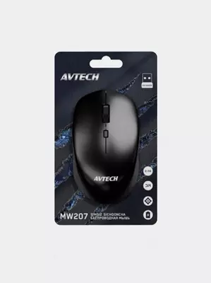 Компьютерная мышь (беспроводная) "Avtech" AVTMW207, USB, 1600dpi (Арт. - 08024) Black