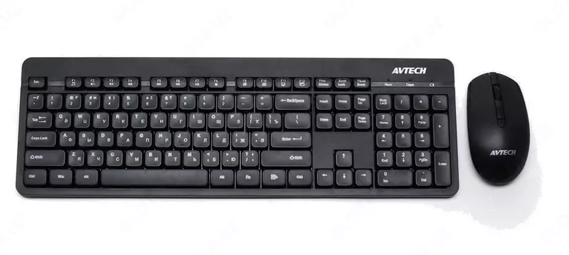 Компьютерная клавиатура и мышь (беспроводная) "Avtech" AVT CW602, USB (Арт. - 22004) Black
