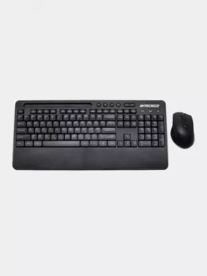 Компьютерная клавиатура и мышь (беспроводная) "Avtech" AVT CW603, USB (Арт. - 22005) Black