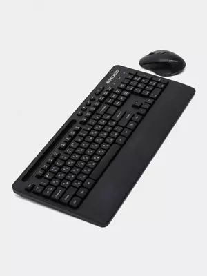 Компьютерная клавиатура и мышь (беспроводная) "Avtech" AVT CW603, USB (Арт. - 22005) Black