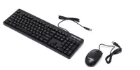 Компьютерная клавиатура и мышь (проводная) Avtech AVT PRO C302  USB (Арт. - 22057) Black