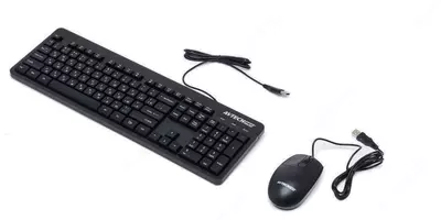Kompyuter klaviaturasi va sichqonchasi (simli) "Avtech" AVT PRO C302, USB (Art. - 22057) Qora