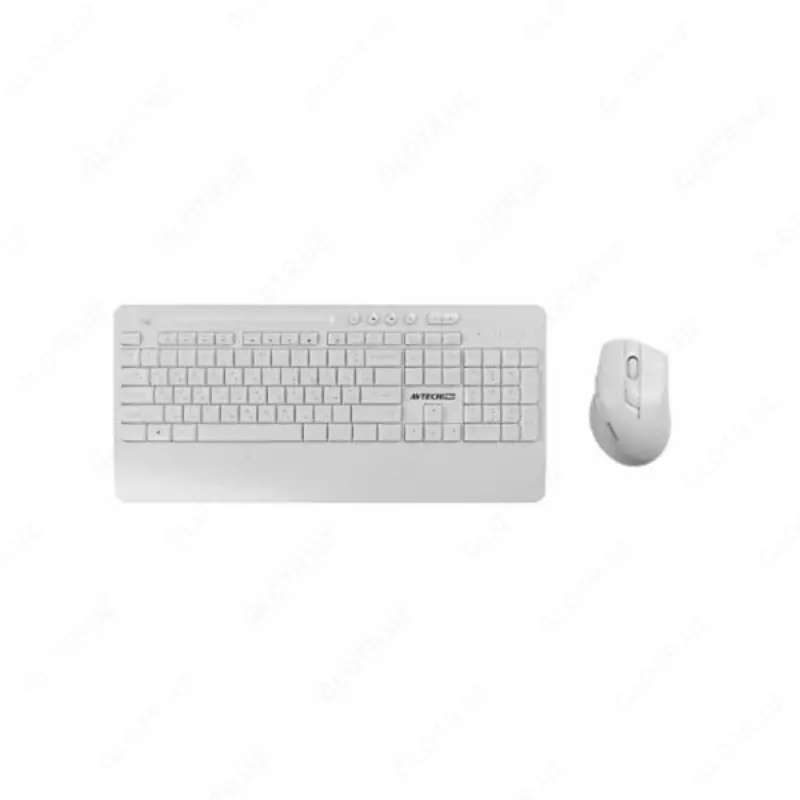 Компьютерная клавиатура и мышь (беспроводная) "Avtech" AVT CW603, USB (Арт. - 22009) White