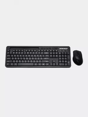 Kompyuter klaviaturasi va sichqonchasi (simsiz) "Avtech" AVT PRO CW604, USB (Art. - 22016) Qora