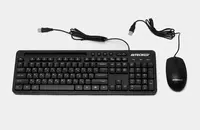 Kompyuter klaviaturasi va sichqonchasi (simli) Avtech AVT PRO C304  USB (Art. - 22059) Qora