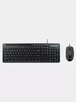   Kompyuter klaviaturasi va sichqonchasi (simli) Avtech AVT PRO C304  USB (Art. - 22059) Qora