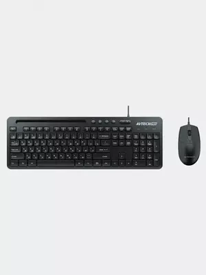 Kompyuter klaviaturasi va sichqonchasi (simli) "Avtech" AVT PRO C304, USB (Art. - 22059) Qora