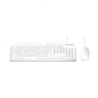 Компьютерная клавиатура и мышь (проводная) Avtech AVT PRO C304  USB (Арт. - 22060) White