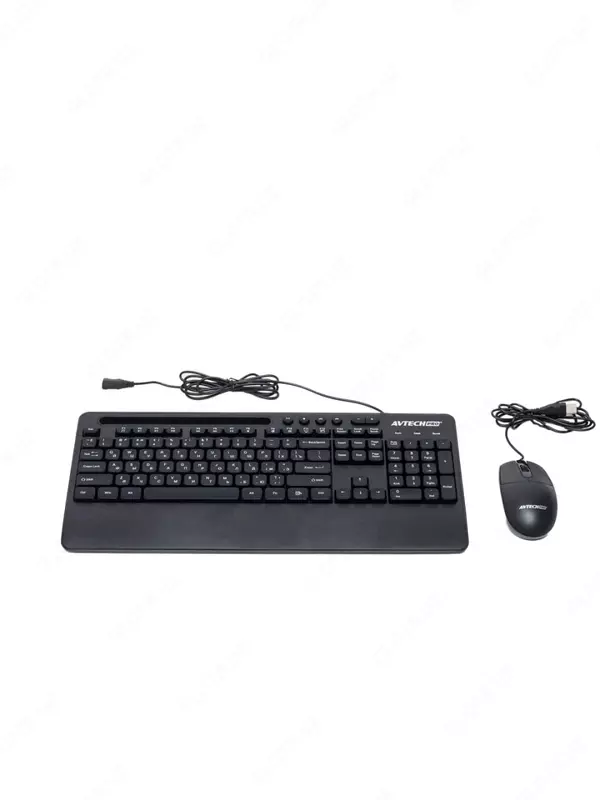 Kompyuter klaviaturasi va sichqonchasi (simli) "Avtech" AVT PRO C303, USB (Art. - 22061) Qora