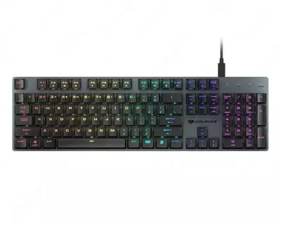 Игровая клавиатура (универсальная) "Cougar" Luxlim, USB-разъем / USB Type-C, RGB (Арт. - 07139) Black