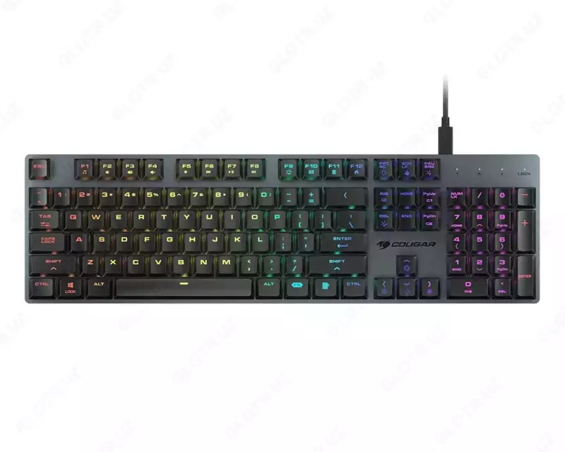 Игровая клавиатура (универсальная) "Cougar" Luxlim, USB-разъем / USB Type-C, RGB (Арт. - 07139) Black