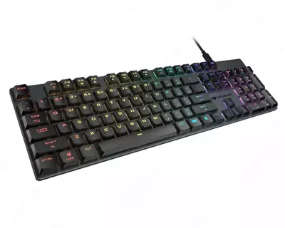 Игровая клавиатура (универсальная) "Cougar" Luxlim, USB-разъем / USB Type-C, RGB (Арт. - 07139) Black