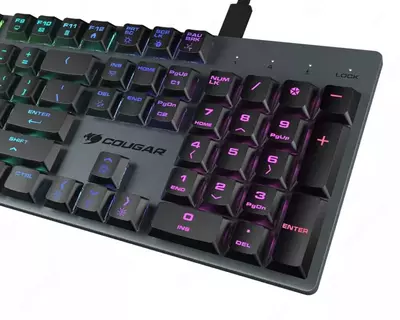 Игровая клавиатура (универсальная) "Cougar" Luxlim, USB-разъем / USB Type-C, RGB (Арт. - 07139) Black