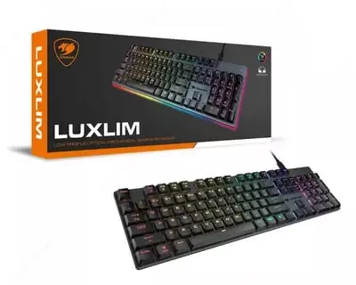 Игровая клавиатура (универсальная) "Cougar" Luxlim, USB-разъем / USB Type-C, RGB (Арт. - 07139) Black