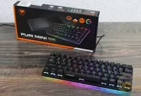  Cougar PURI MINI oyin klaviaturasi (Universal)  USB/USB Type-C  RGB (Mahsulot raqami 07003) Qora/Oq Chakana savdo