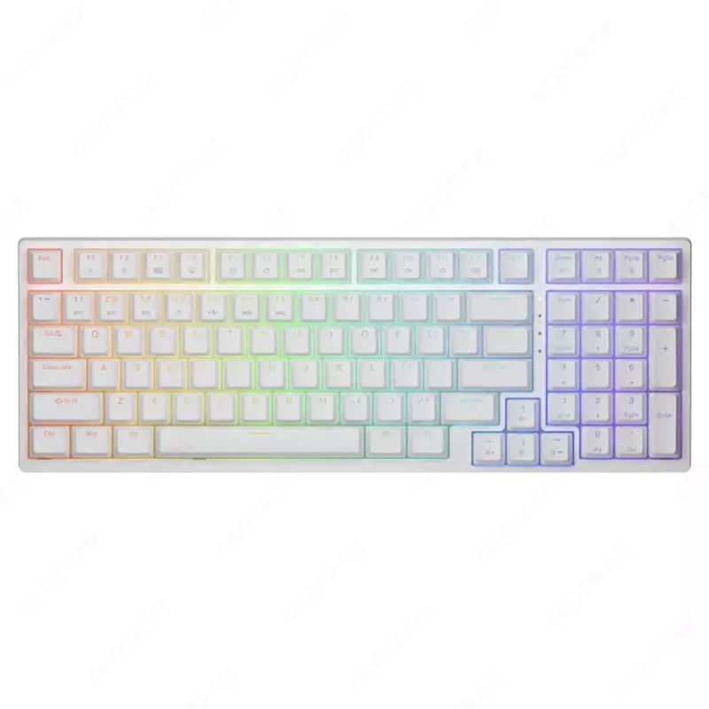 Cougar Ultimus Pro simsiz o'yin klaviaturasi, USB, RGB (Mahsulot raqami 07276) Oq rang