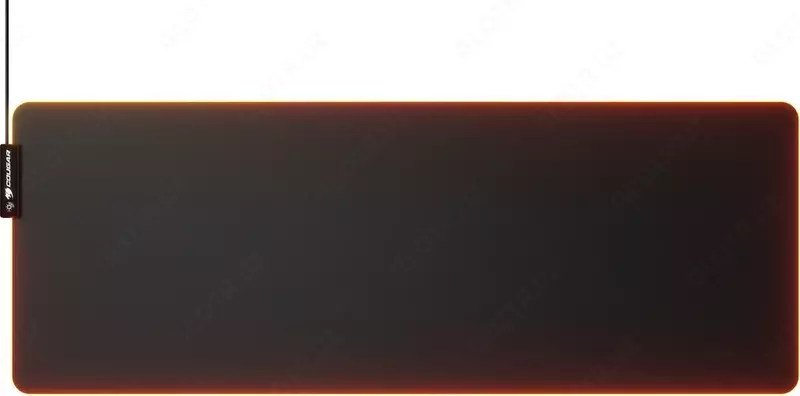 Cougar NEON X ish stoli sichqonchasi uchun taglik, 800x300x4 mm, RGB orqa yoritgich (4672-sonli mahsulot) Qora