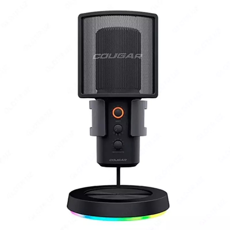 Студийный микрофон "Cougar" Screamer-X, USB Type-C, RGB (Арт. - 46008) Black