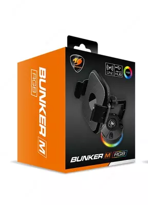 Беспроводное зарядное устройство "Cougar" Bunker M, USB, RGB (Арт. - 4688) Black